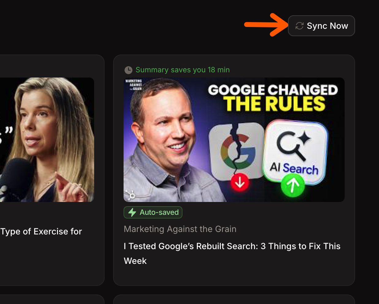 The Sync action