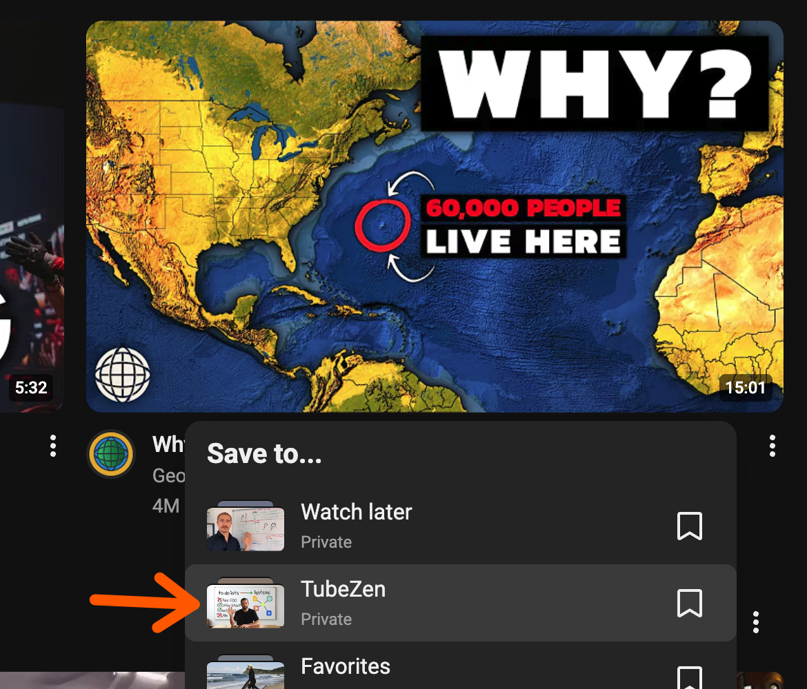 Choose your TubeZen playlist